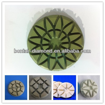 Diamond resin polishing and buffing pads